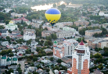 Групповой полет на шаре в Белой Церкви